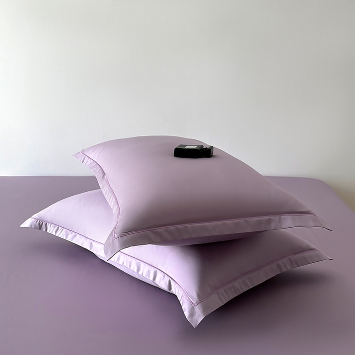 91家纺网 家纺一手货源 找家纺 百寐 2025夏季凉感60S进口兰精天丝枕套50*80/40*60枕芯保护套莱赛尔纤维 芝兰紫