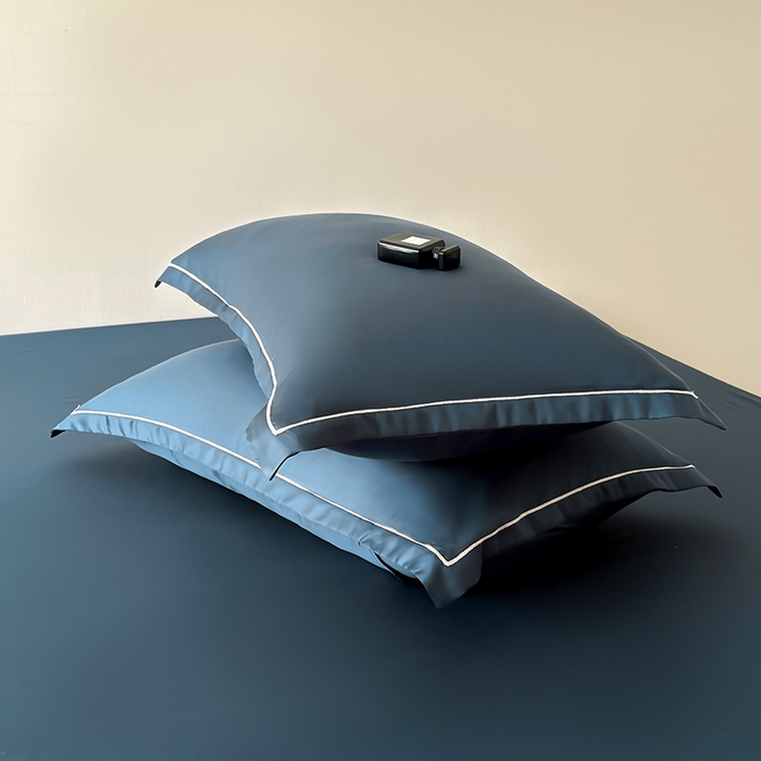91家纺网 家纺一手货源 找家纺 百寐 2025夏季凉感60S进口兰精天丝枕套50*80/40*60枕芯保护套莱赛尔纤维 宝石蓝