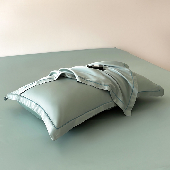 91家纺网 家纺一手货源 找家纺 百寐 2025夏季凉感60S进口兰精天丝枕套50*80/40*60枕芯保护套莱赛尔纤维 芬兰