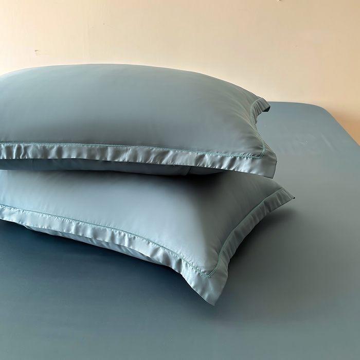 91家纺网 家纺一手货源 找家纺 百寐 2025夏季凉感60S进口兰精天丝枕套50*80/40*60枕芯保护套莱赛尔纤维 管兰