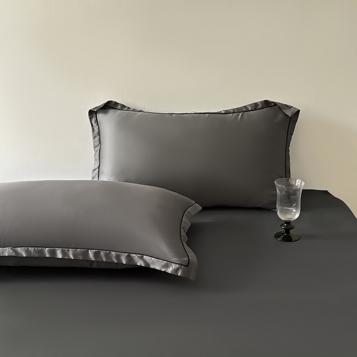 91家纺网 家纺一手货源 找家纺 百寐 2025夏季凉感60S进口兰精天丝枕套50*80/40*60枕芯保护套莱赛尔纤维 夜巴黎