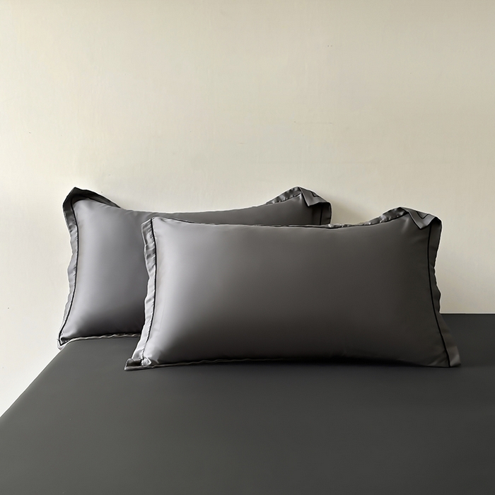 91家纺网 家纺一手货源 找家纺 百寐 2025夏季凉感60S进口兰精天丝枕套50*80/40*60枕芯保护套莱赛尔纤维 夜巴黎