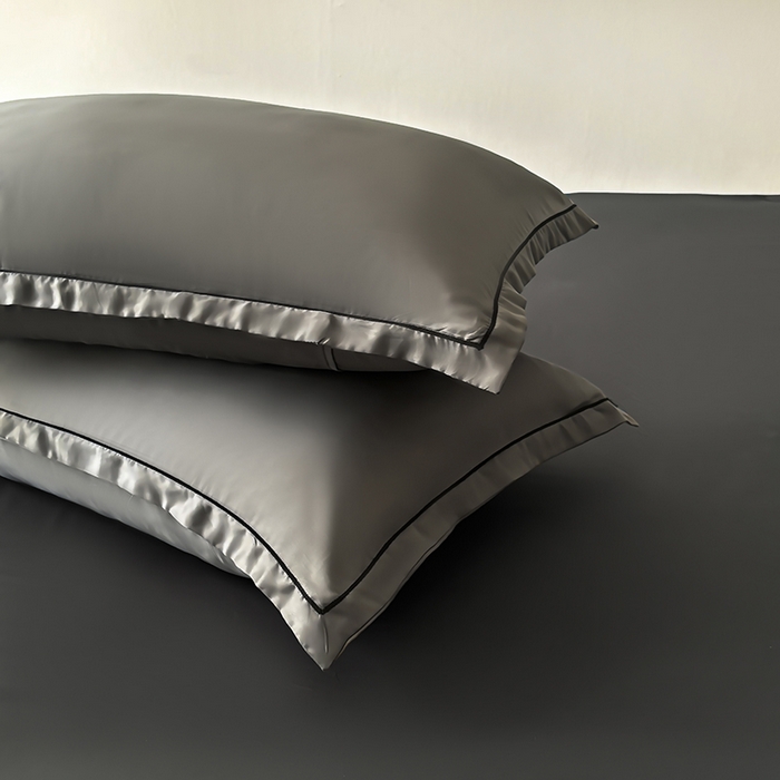 91家纺网 家纺一手货源 找家纺 百寐 2025夏季凉感60S进口兰精天丝枕套50*80/40*60枕芯保护套莱赛尔纤维 夜巴黎