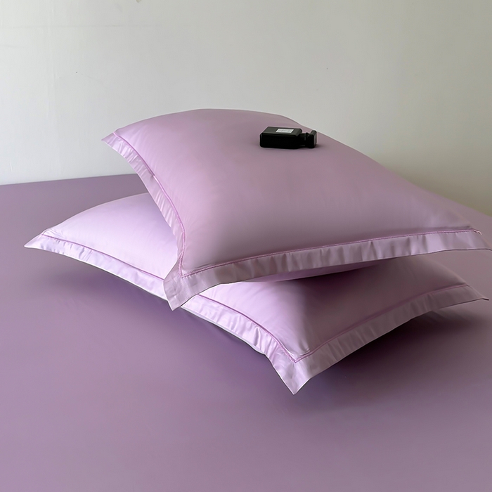 91家纺网 家纺一手货源 找家纺 百寐 2025夏季凉感60S进口兰精天丝枕套50*80/40*60枕芯保护套莱赛尔纤维 芝兰紫