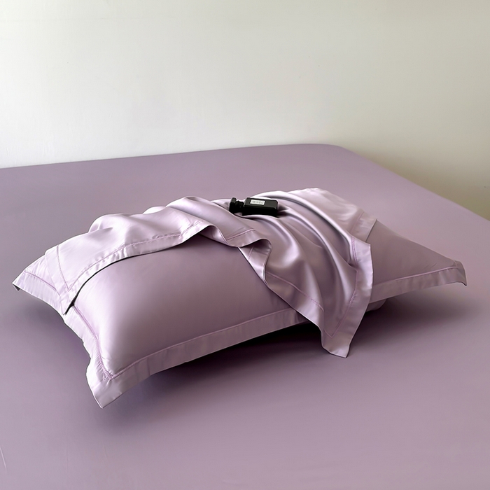 91家纺网 家纺一手货源 找家纺 百寐 2025夏季凉感60S进口兰精天丝枕套50*80/40*60枕芯保护套莱赛尔纤维 芝兰紫