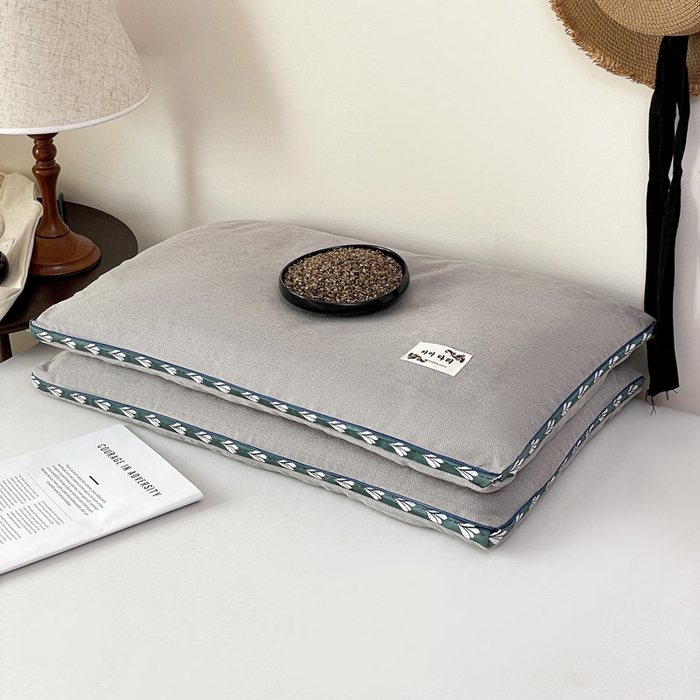 91家纺网 家纺一手货源 找家纺 （总）卓昌枕芯 2025新款舒适清爽透气麻绒荞麦枕头枕芯