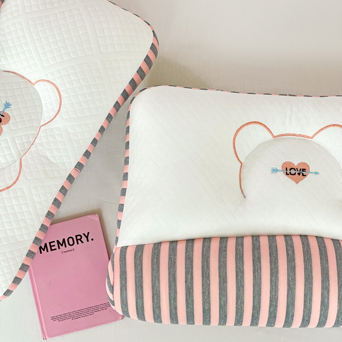 91家纺网 家纺一手货源 找家纺 卓昌枕芯 2025新款学生情侣针织牵引护颈枕枕头枕芯 针织牵引--粉色