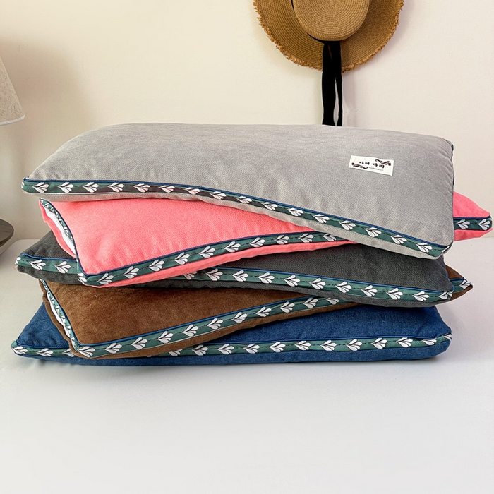 91家纺网 家纺一手货源 找家纺 卓昌枕芯 2025新款舒适清爽透气麻绒荞麦枕头枕芯 麻绒荞麦枕-深灰