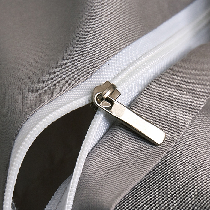 91家纺网 家纺一手货源 找家纺 皇寝世家家居 2025新款A类双股100全棉四件套-柔梦系列 柔梦-浅灰色