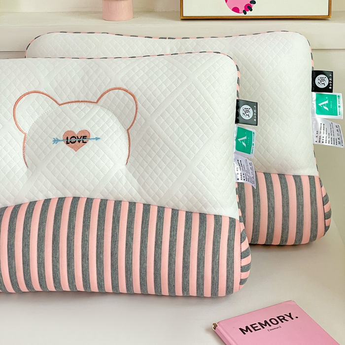 91家纺网 家纺一手货源 找家纺 （总）卓昌枕芯 2025新款学生情侣笑脸猫护颈枕枕头枕芯