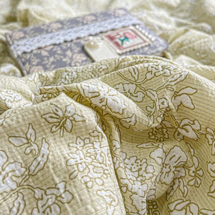 91家纺网 家纺一手货源 找家纺 一比一家纺 2025新款云感皱皱纱简单款夏被夏凉被空调被四件套 安夏