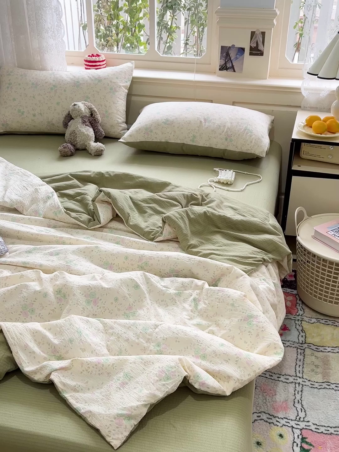 91家纺网 家纺一手货源 找家纺 一比一家纺 2025新款云感皱皱纱简单款夏被夏凉被空调被四件套 薄荷微凉