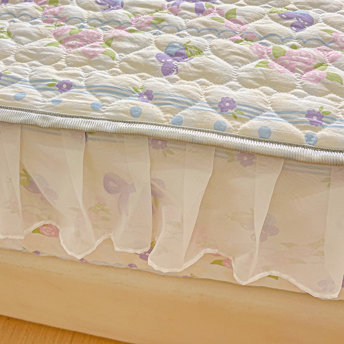 91家纺网 家纺一手货源 找家纺 艾橙家纺 2025新款雪纺花边加棉床笠款单品四件套-单枕套 半旧时光