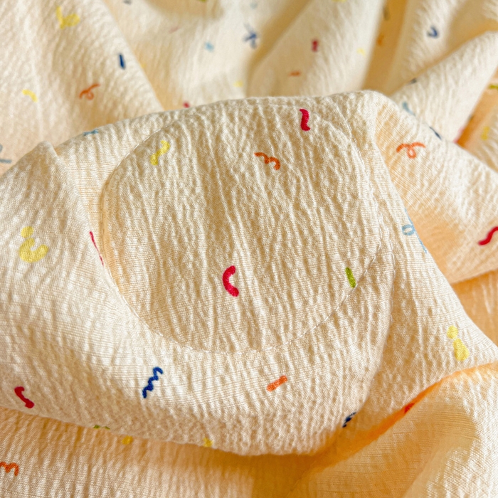 91家纺网 家纺一手货源 找家纺 一比一家纺 2025新款云感皱皱纱简单款夏被夏凉被空调被四件套 冰淇凌