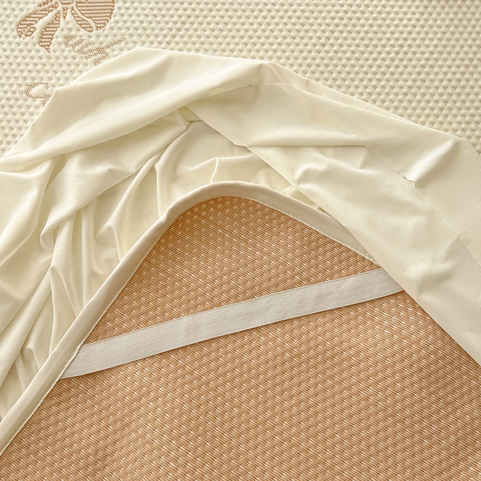 91家纺网 家纺一手货源 找家纺 繁花家居 2025新款冰岛赋能凉席席子凉席三件套-蝴蝶公主 蝴蝶公主-米