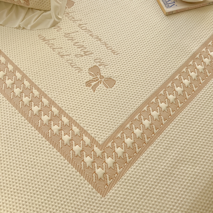 91家纺网 家纺一手货源 找家纺 繁花家居 2025新款冰岛赋能凉席席子凉席三件套-蝴蝶公主 蝴蝶公主-米