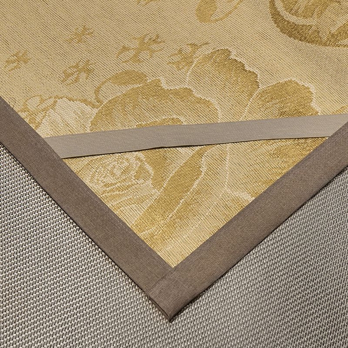 91家纺网 家纺一手货源 找家纺 （总）绒艺席业 2025新款抗菌刺绣凉感冰藤席