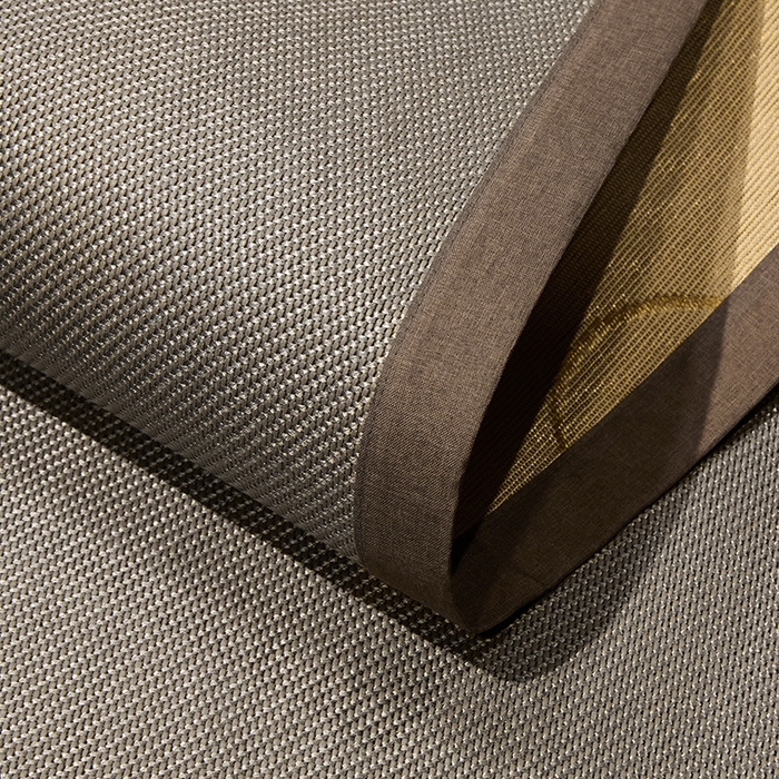 91家纺网 家纺一手货源 找家纺 绒艺席业 2025新款抗菌刺绣凉感冰藤席 发财-魅力灰