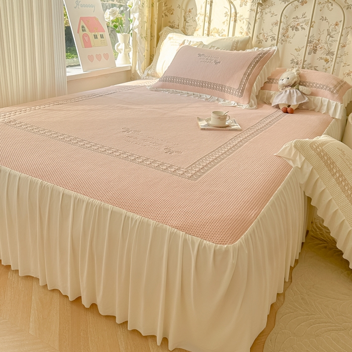 91家纺网 家纺一手货源 找家纺 （总）繁花家居 2025新款冰岛赋能凉席席子凉席三件套-蝴蝶公主