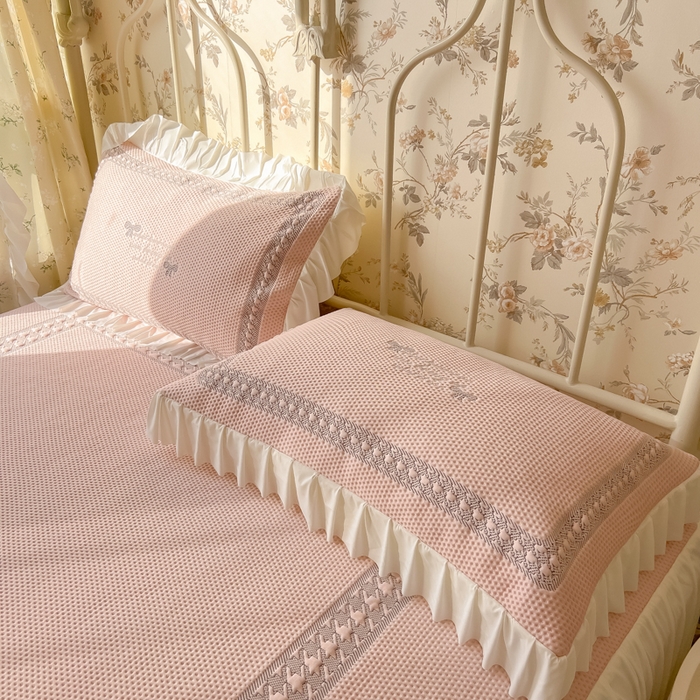 91家纺网 家纺一手货源 找家纺 （总）繁花家居 2025新款冰岛赋能凉席席子凉席三件套-蝴蝶公主