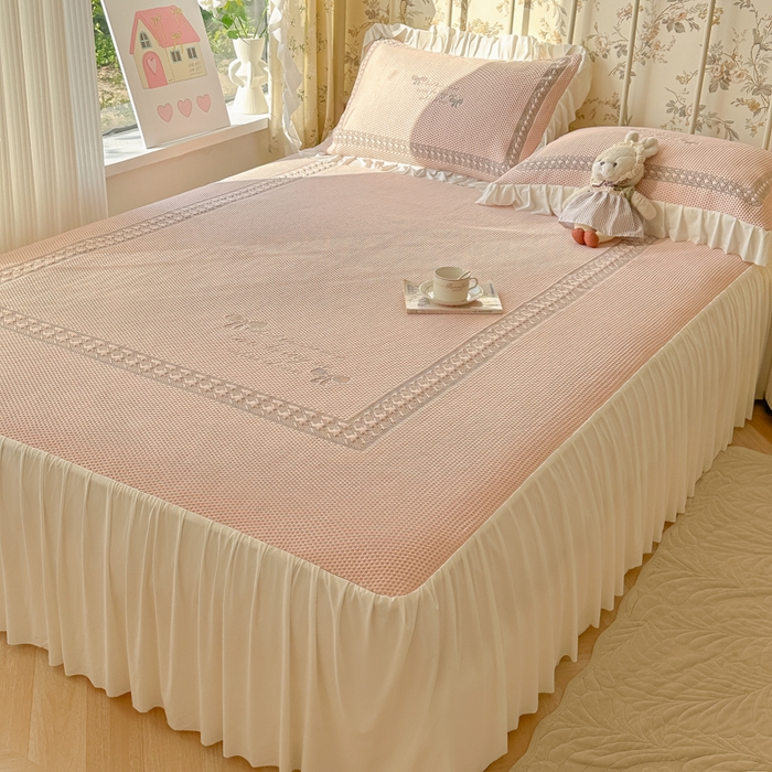 91家纺网 家纺一手货源 找家纺 （总）繁花家居 2025新款冰岛赋能凉席席子凉席三件套-蝴蝶公主