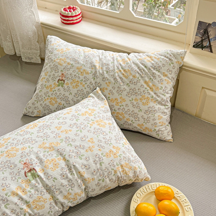 91家纺网 家纺一手货源 找家纺 一比一家纺 2025新款云感皱皱纱简单款夏被夏凉被空调被四件套 妮可