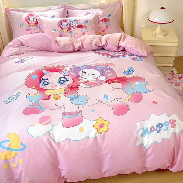 91家纺网 家纺一手货源 找家纺 （总）浩诚 2025新款原创IP奈奈米全棉四件套-有作品登记证书