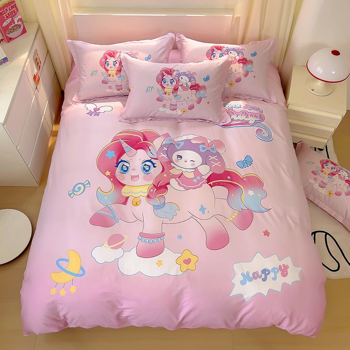 91家纺网 家纺一手货源 找家纺 （总）浩诚 2025新款原创IP奈奈米全棉四件套-有作品登记证书