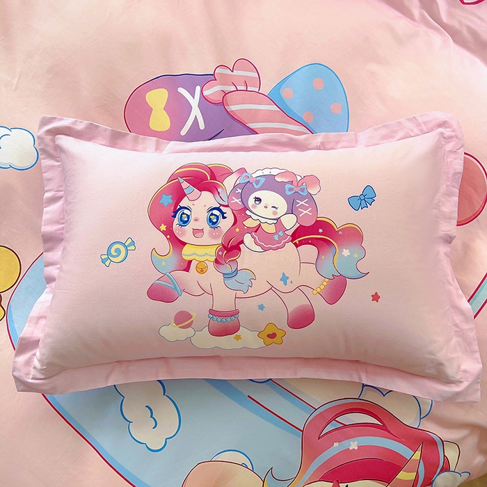 91家纺网 家纺一手货源 找家纺 浩诚 2025新款原创IP奈奈米全棉四件套-有作品登记证书 淘气宝莉