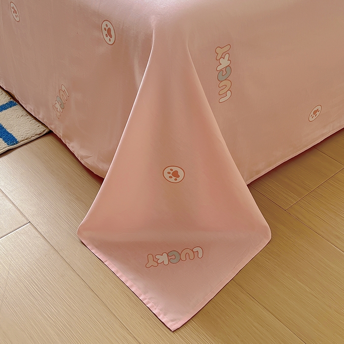 91家纺网 家纺一手货源 找家纺 浩诚 2025新款原创设计女孩全棉四件套 晚安宝贝