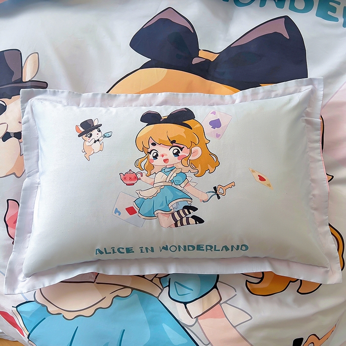 91家纺网 家纺一手货源 找家纺 浩诚 2025新款原创设计女孩全棉四件套 公主日记