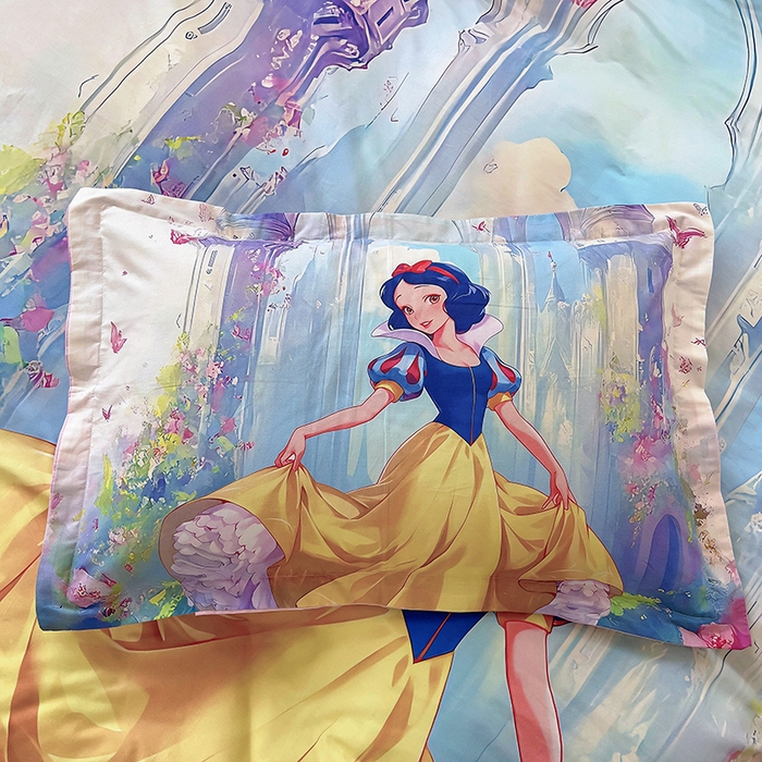 91家纺网 家纺一手货源 找家纺 浩诚 2025新款原创设计女孩全棉四件套 快乐宝贝