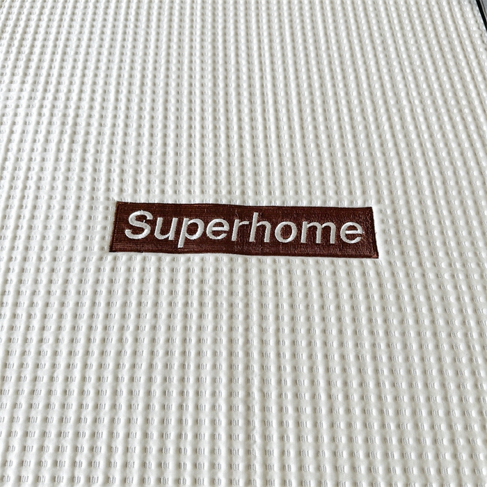 91家纺网 家纺一手货源 找家纺 笙意家纺 2025新款A类PE华夫格豆豆凉感软席-雅克系列 雅克-柔光白