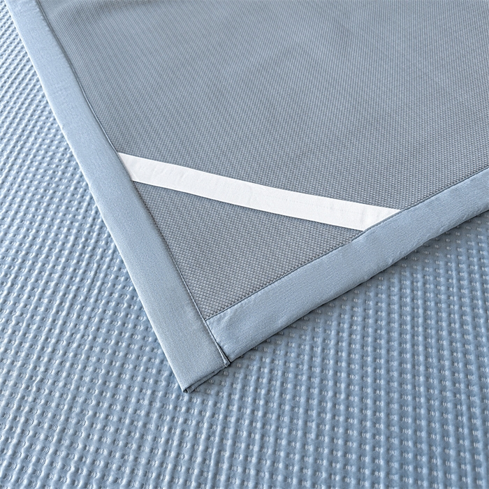 91家纺网 家纺一手货源 找家纺 笙意家纺 2025新款A类PE华夫格豆豆凉感软席-雅克系列 雅克-冰川绿