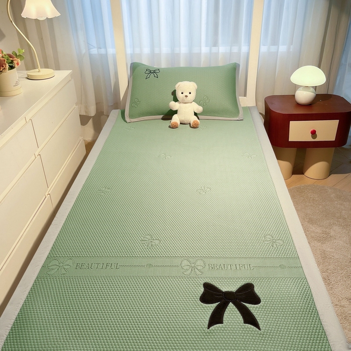 91家纺网 家纺一手货源 找家纺 （总）爱思凯家纺 2025新款【学生】PE冰豆豆凉席-绮梦系列-床席款