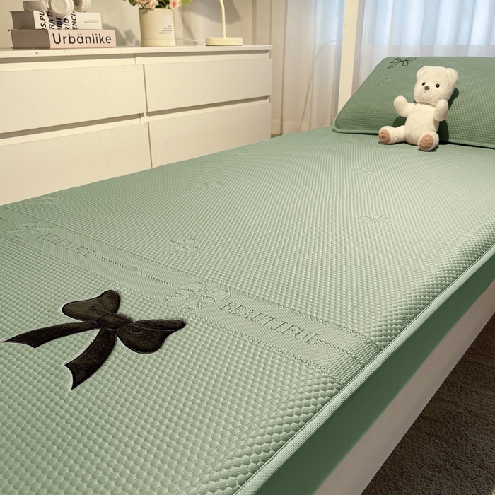 91家纺网 家纺一手货源 找家纺 （总）爱思凯家纺 2025新款【学生】PE冰豆豆凉席-绮梦系列-床笠款