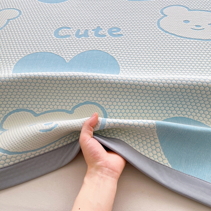 91家纺网 家纺一手货源 找家纺 （总）爱思凯家纺 2025新款豆豆席-灵萌系列-床席款