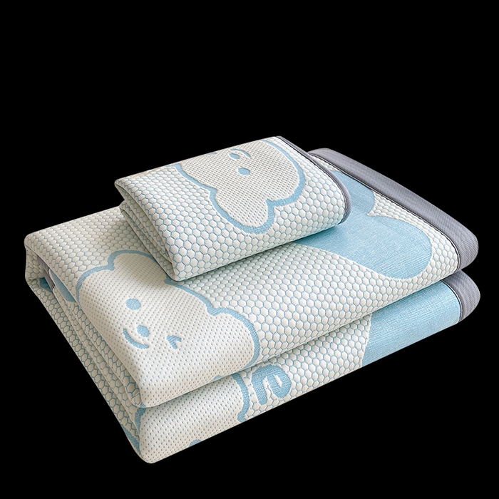 91家纺网 家纺一手货源 找家纺 （总）爱思凯家纺 2025新款豆豆席-灵萌系列-床席款