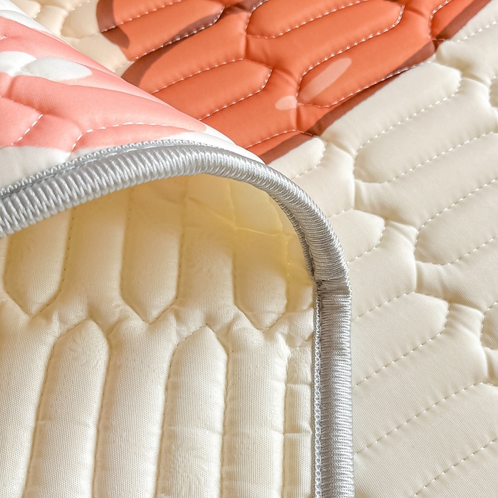 91家纺网 家纺一手货源 找家纺 川悦生活 2025新款大阪宿舍凉感丝凉席 萌萌妹紫兰