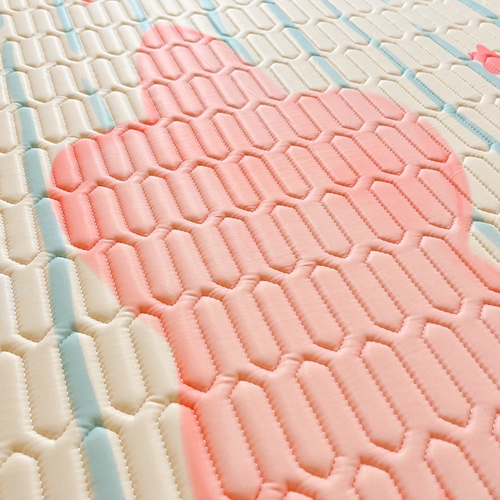 91家纺网 家纺一手货源 找家纺 川悦生活 2025新款大阪宿舍凉感丝凉席 萌萌星系