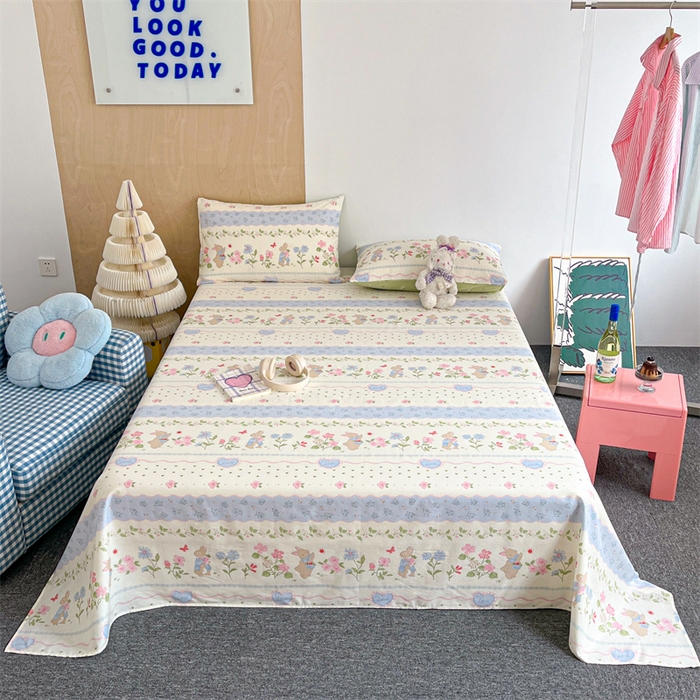 91家纺网 家纺一手货源 找家纺 （总）如约 2025新款全棉印花单床单