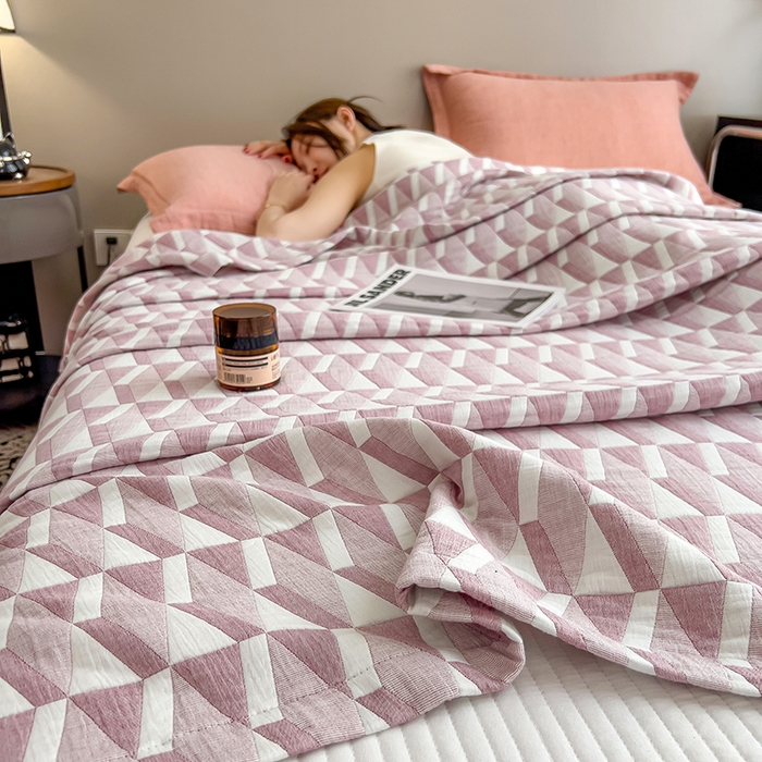 91家纺网 家纺一手货源 找家纺 （总）世纪绒品 2025新款A类全棉纯棉三层纱多功能毛巾被盖毯床单夏被夏凉被空调被