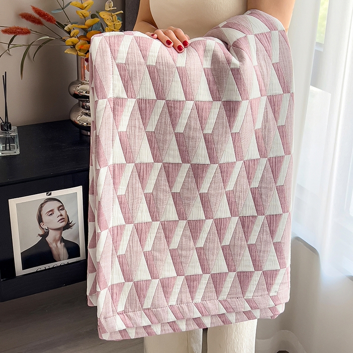 91家纺网 家纺一手货源 找家纺 （总）世纪绒品 2025新款A类全棉纯棉三层纱多功能毛巾被盖毯床单夏被夏凉被空调被