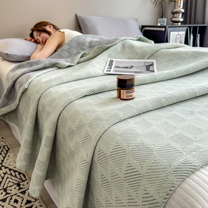 91家纺网 家纺一手货源 找家纺 （总）世纪绒品 2025新款A类全棉纯棉三层纱多功能毛巾被盖毯床单夏被夏凉被空调被