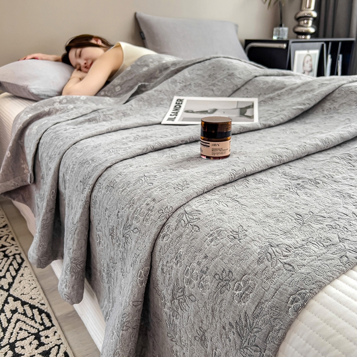 91家纺网 家纺一手货源 找家纺 （总）世纪绒品 2025新款A类全棉纯棉三层纱多功能毛巾被盖毯床单夏被夏凉被空调被