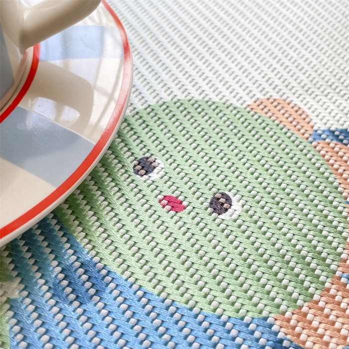 91家纺网 家纺一手货源 找家纺 美澳家纺 2025新款数码印花冰藤席凉席三件套床笠款凉席三件套 恐龙派对