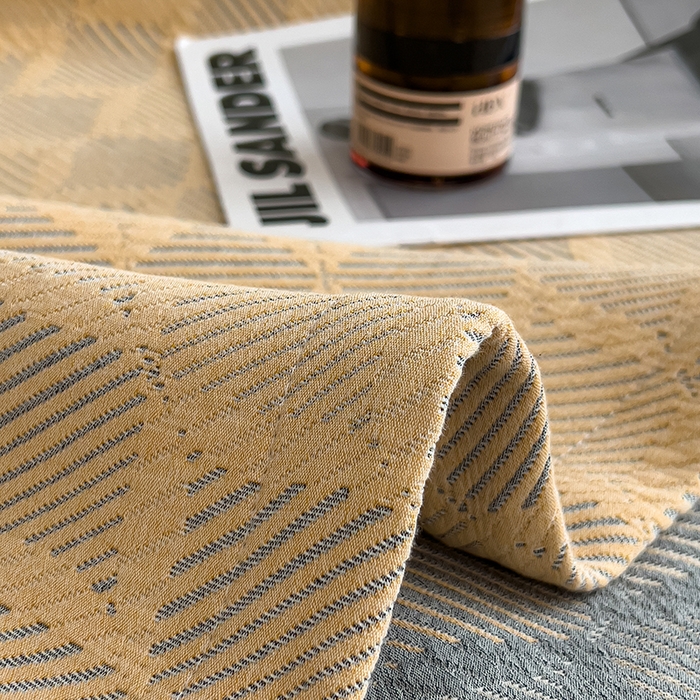 91家纺网 家纺一手货源 找家纺 世纪绒品 2025新款A类全棉纯棉三层纱多功能毛巾被盖毯床单夏被夏凉被空调被 莫奈-黄