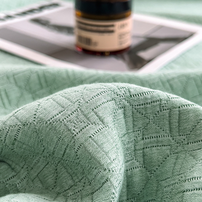 91家纺网 家纺一手货源 找家纺 世纪绒品 2025新款A类全棉纯棉三层纱多功能毛巾被盖毯床单夏被夏凉被空调被 素影-绿