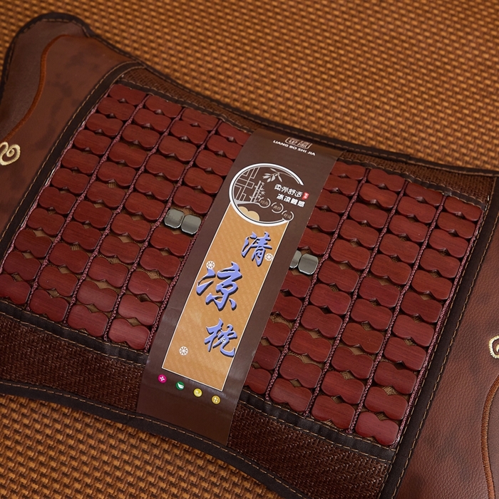 91家纺网 家纺一手货源 找家纺 （总）优波兔 2025新款夏凉枕 精选麻将葫芦丝绣花一体式绣花圆枕（38x58）荞麦壳枕