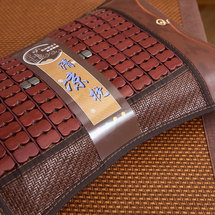 91家纺网 家纺一手货源 找家纺 （总）优波兔 2025新款夏凉枕 精选麻将葫芦丝绣花一体式绣花圆枕（38x58）荞麦壳枕